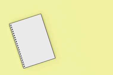 Garı defter sarmal Sarı zemin üzerine bağlı