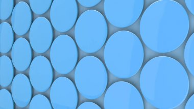 Mavi arka plan boş mavi rozet