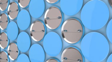 Mavi arka plan boş mavi rozetleri