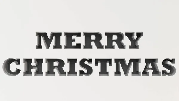 Feliz Navidad palabras cortadas en papel blanco — Foto de Stock