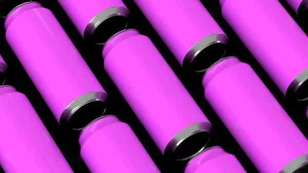 Raws 紫色汽水罐 — 图库照片