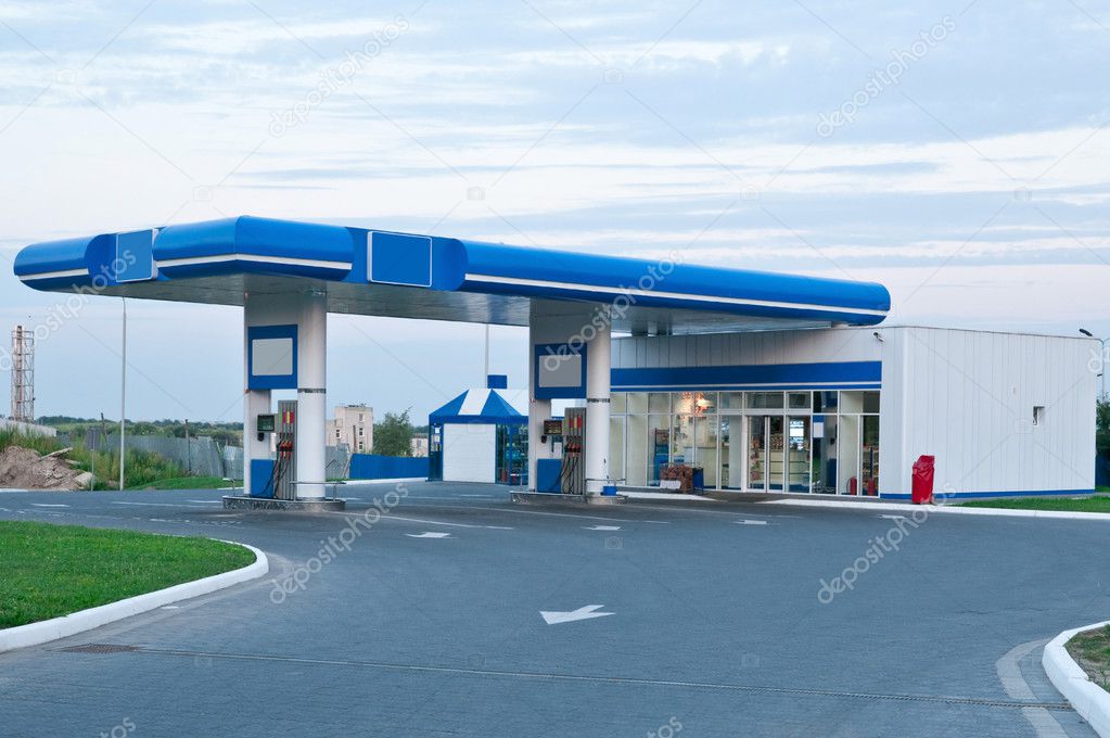 Gas station at day