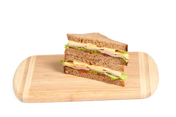 Сендвіч з беконом і сиром — стокове фото