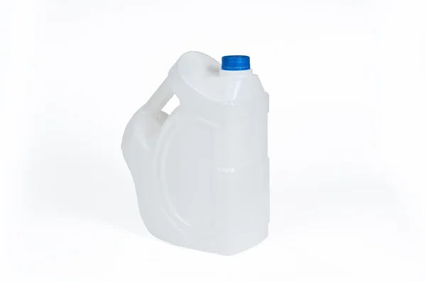 Witte plastic jerrycan — Stockfoto