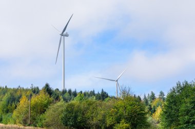 Rüzgar türbin yenilenebilir enerji kaynağı. 