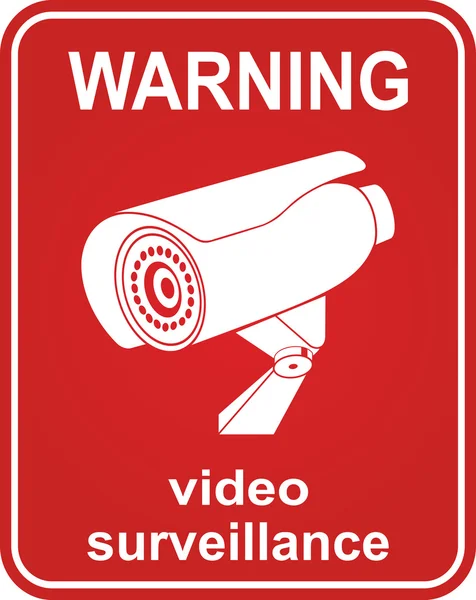 Videoüberwachung. — Stockvektor