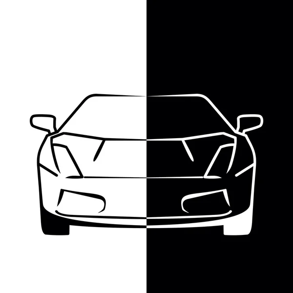 Silhouette de la voiture . — Image vectorielle