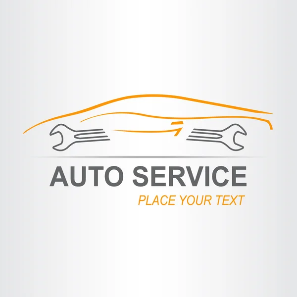 Auto-Service-Schild — Stockvektor