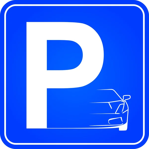 Puntatore di parcheggio. Illustrazione vettoriale — Vettoriale Stock