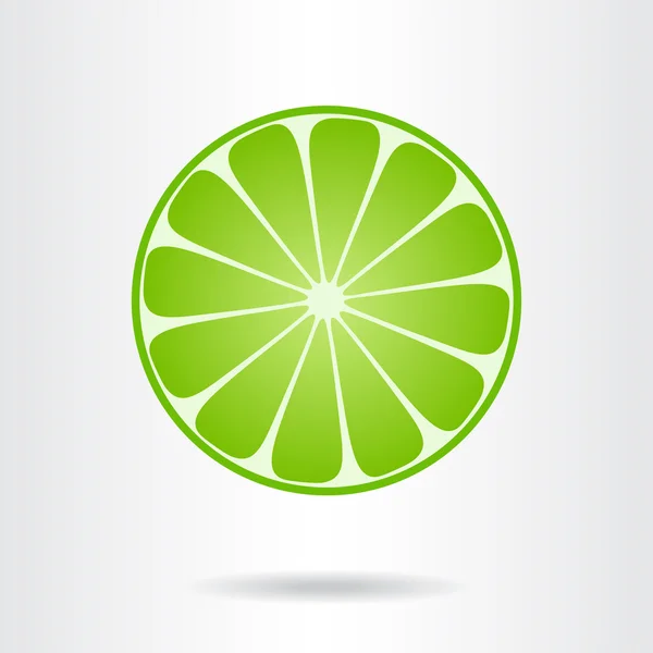 Rebanada de pomelo. Ilustración vectorial . — Vector de stock