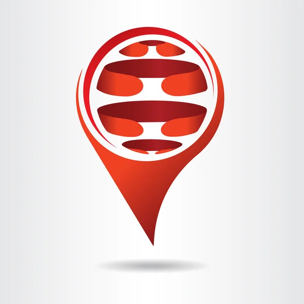 Logotipo abstracto vector esfera . — Vector de stock