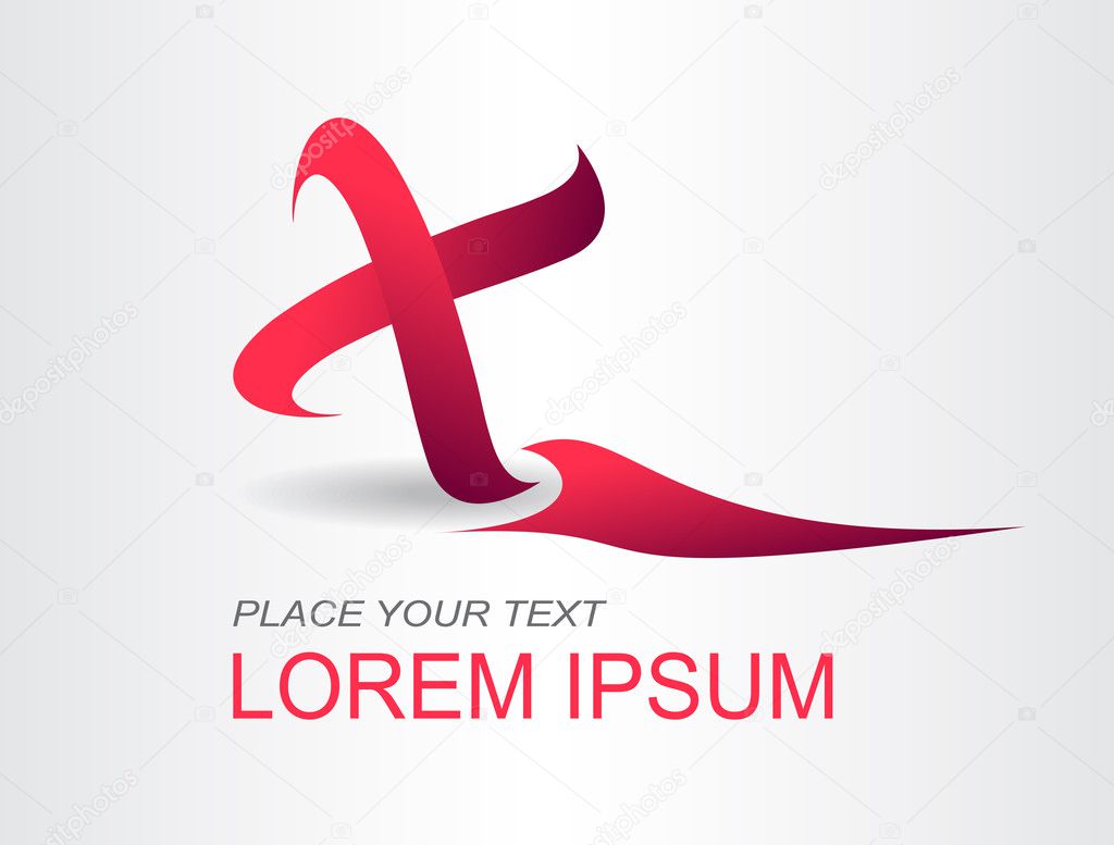 Abstract vector logo design template.