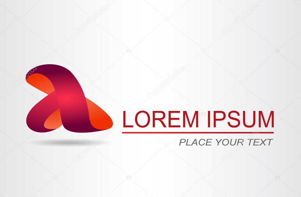 Round ring shape and infinity loop symbol, technology icon, thin line orbit logo. Abstract vector logo design template.