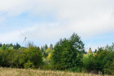 Rüzgar türbin yenilenebilir enerji kaynağı. 