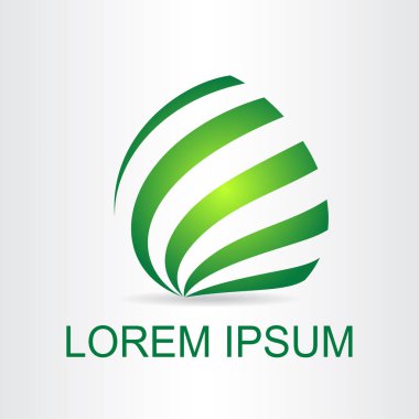 Soyut sembolü. Logo için şablon.
