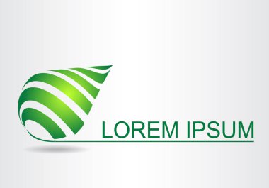 Soyut sembolü. Logo için şablon.