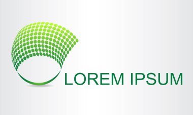 Soyut sembolü. Logo için şablon.