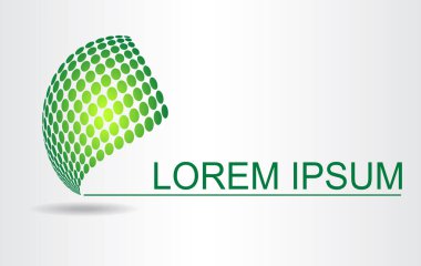 Soyut sembolü. Logo için şablon.