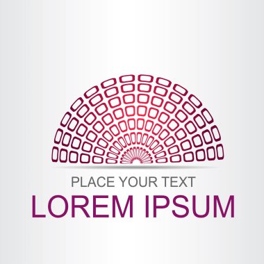 Soyut sembolü. Logo için şablon.