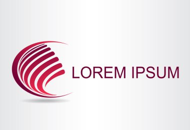 Soyut sembolü. Logo için şablon.