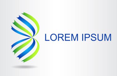 Soyut sembolü. Logo için şablon