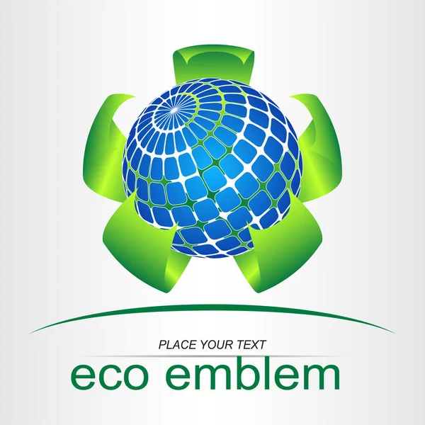 Green leaf. Eco icon. — Stock Vector