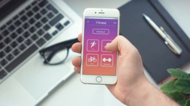 Ayar yüzmek Zamanlayıcı fitness app Smartphone