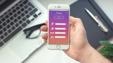Zindelik amaç spor app smartphone üzerinde kontrol