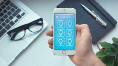 Smartphone akıllı ev app ışığını açın