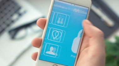 Ev güvenlik smartphone akıllı ev app kapatmak