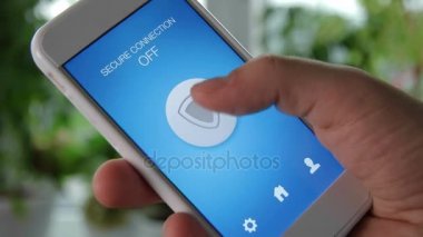 Güvenli internet sörf için güvenli bağlantı modu Smartphone açma