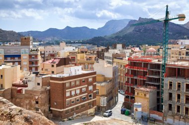 Güzel manzaralarını Cartagena şehir şehir, bölge Murcia, İspanya