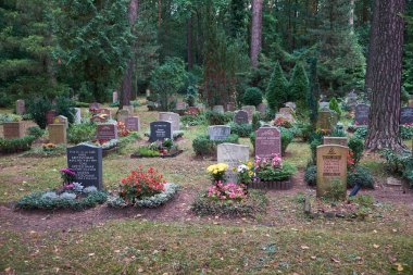 Cemetery in Dresden, Saxony, Germany. clipart