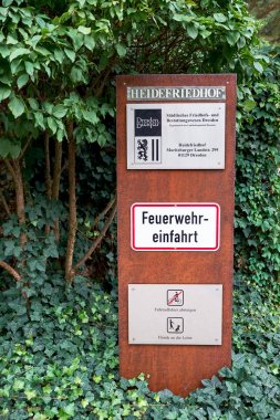 Mezarlık Dresden, Saksonya, Almanya.