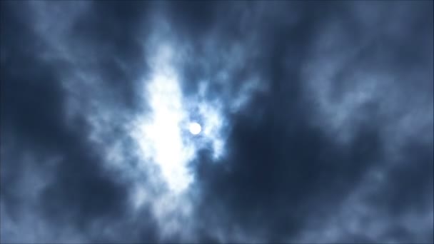 Vacker himmel, många moln — Stockvideo