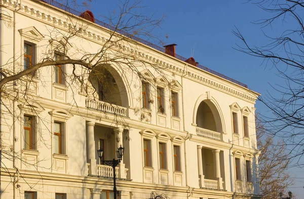 Old european building at spring day — Stock Photo, Image