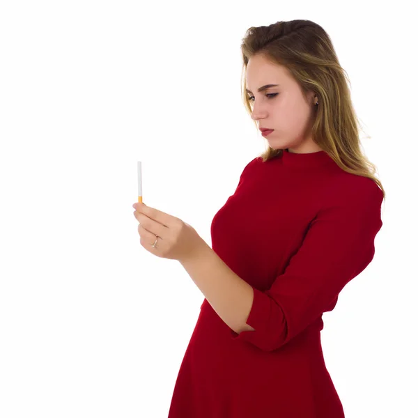 Genç güzel kadın, Sigara durdurmak