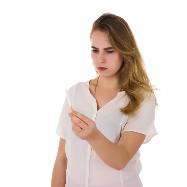 Genç güzel kadın, Sigara durdurmak