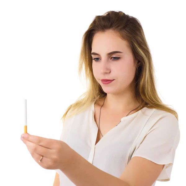 Genç güzel kadın, Sigara durdurmak