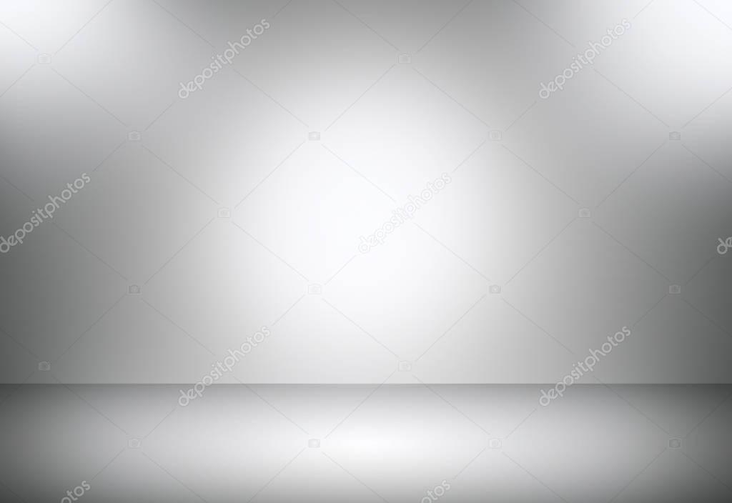 Abstract gray empty room studio gradient used for background and display your product.