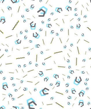 Geometrik sorunsuz vektör desen memphis tarzı