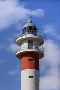 A lighthouse in El Rompido, Huelva, Spain