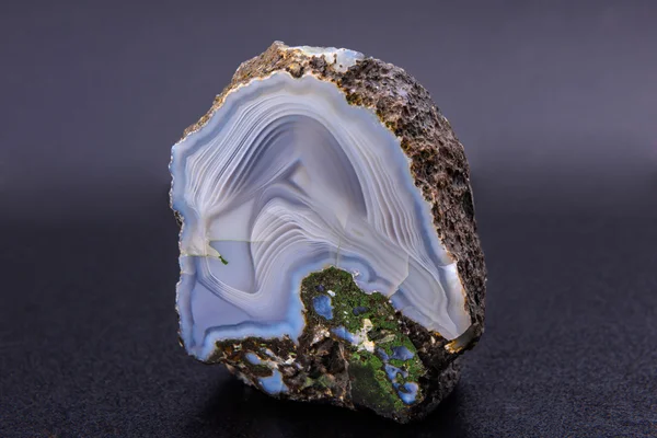 Mineral azul, Agathe — Foto de Stock