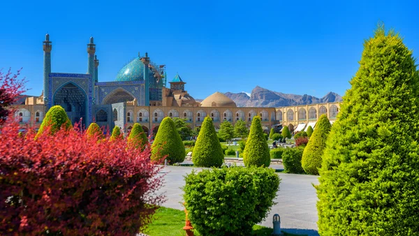 Piazza centrale della città di Isfahan — Foto Stock