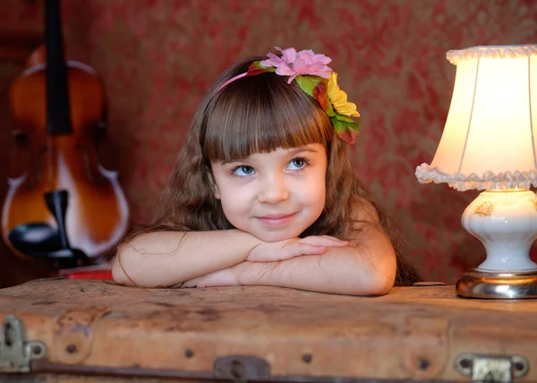 Portrait of the little girl — Stock Photo, Image