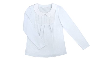 Beyaz bir arka plan üzerinde moda giysiler