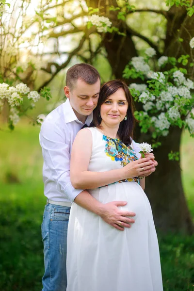 임신 아내와 남편 — 스톡 사진