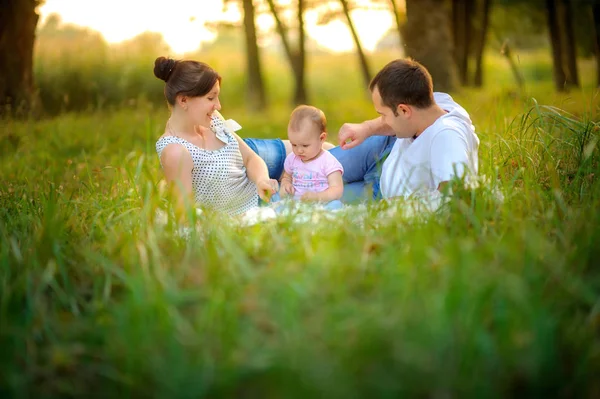 Met het kind — Stockfoto