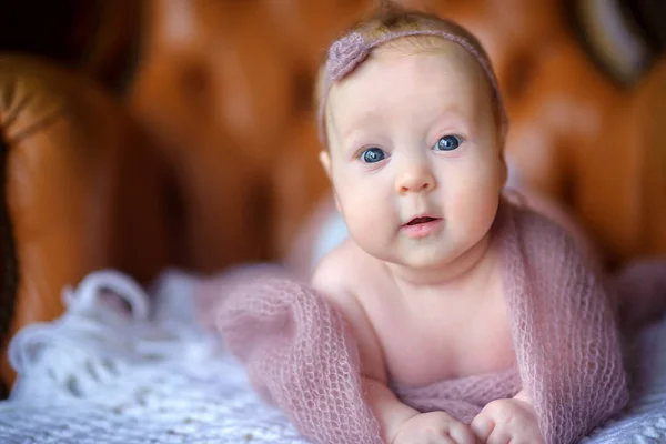 Happy newborn baby — Stock Photo, Image