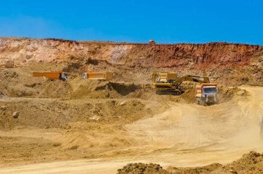 Ocak madenciliği içinde pek çok eser kamyon